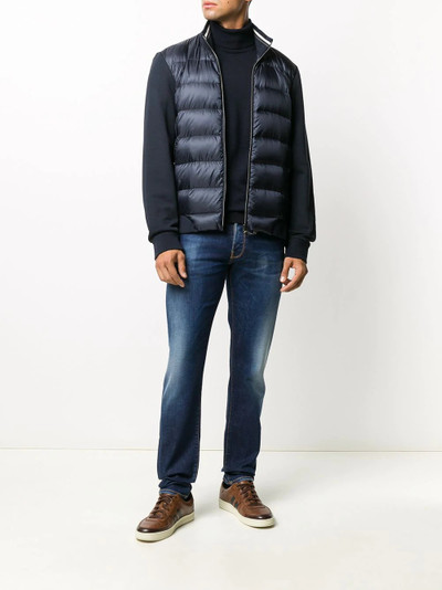 Herno padded panel high neck jacket outlook