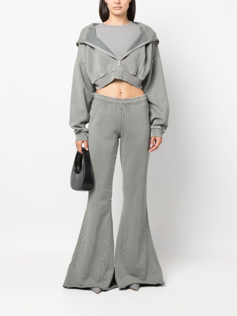 round-neck cropped T-shirt - 2