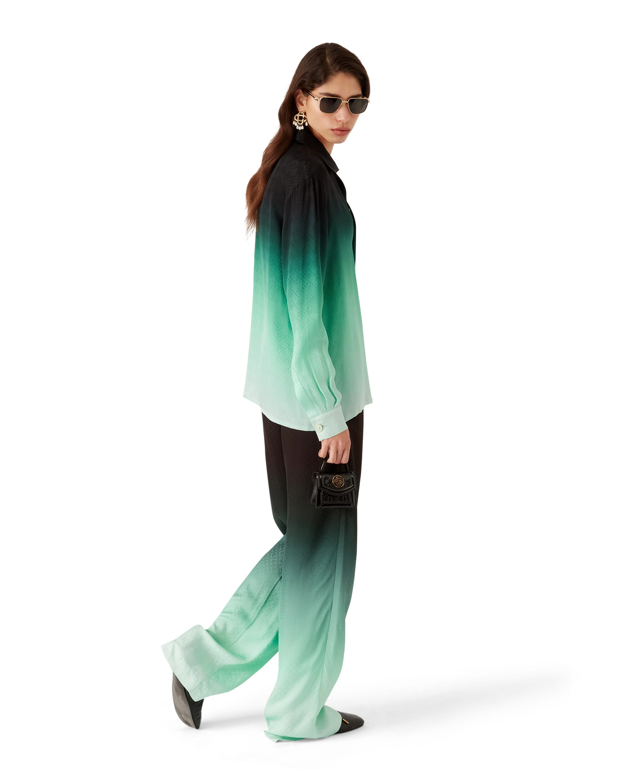 Gradient Ping Pong Jacquard Trousers - 3