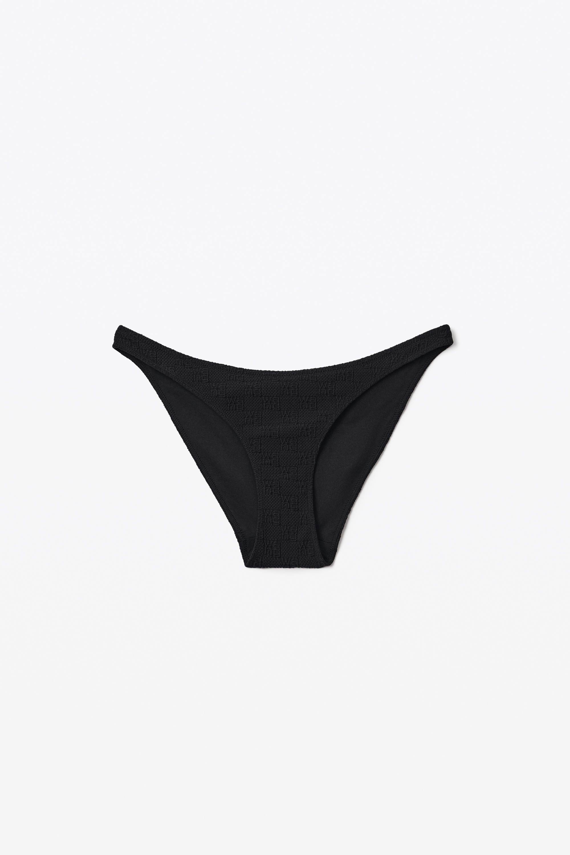 BIKINI BOTTOM IN TEXTURED LOGO JERSEY - 1