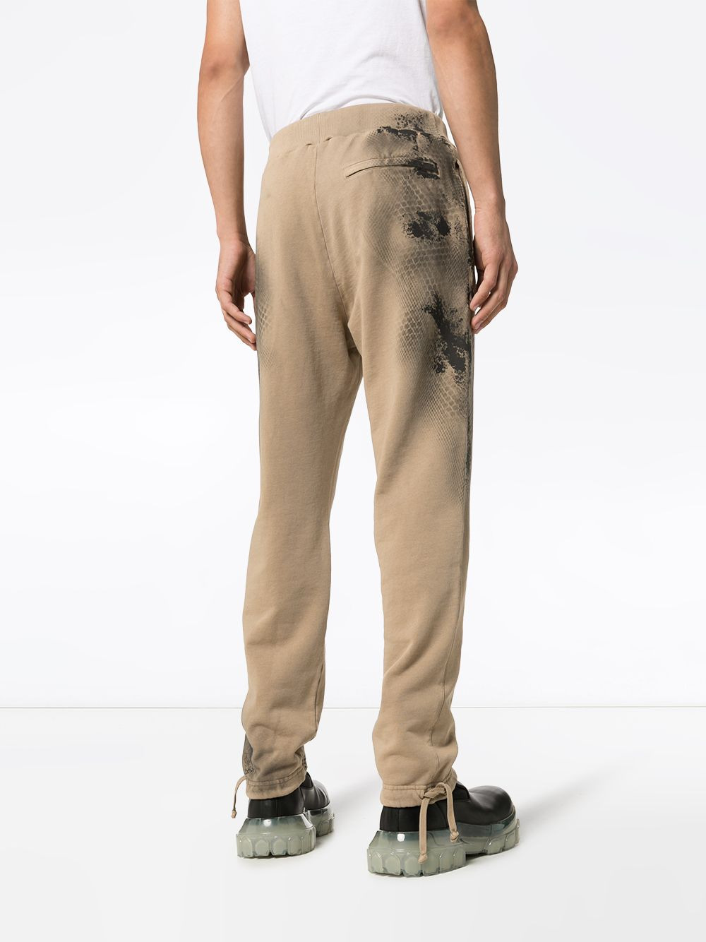abstract printed track pants - 4