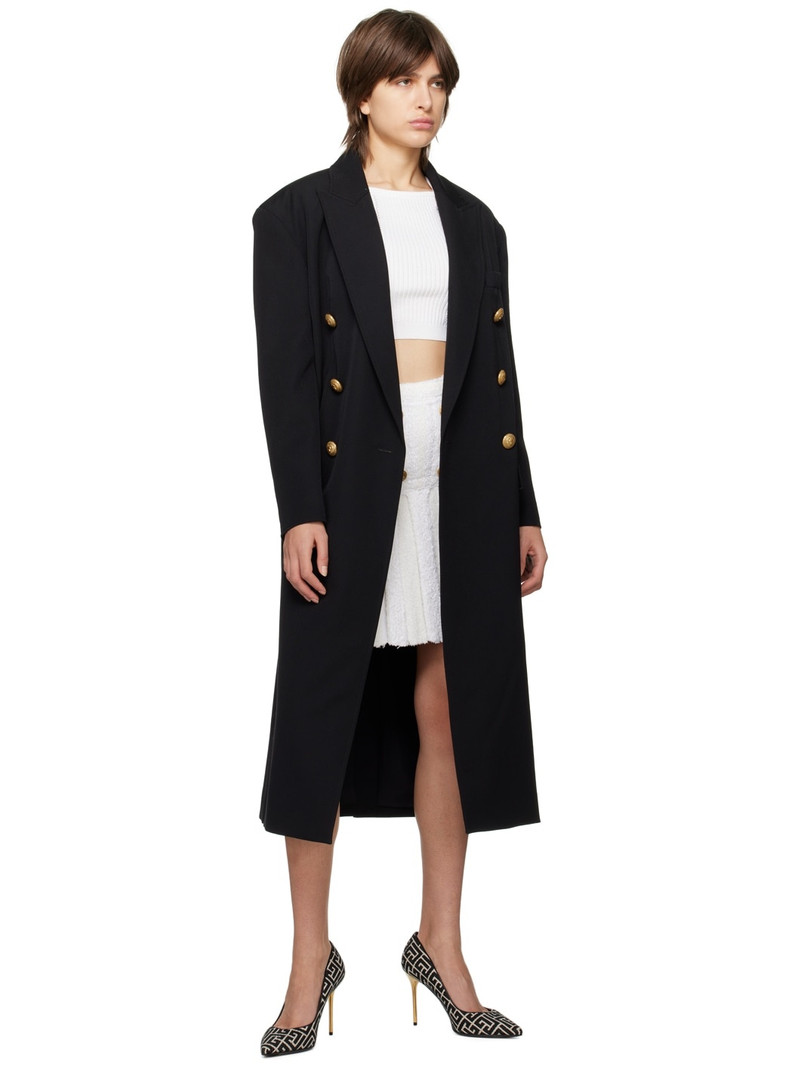 Balmain White Pleated Miniskirt outlook