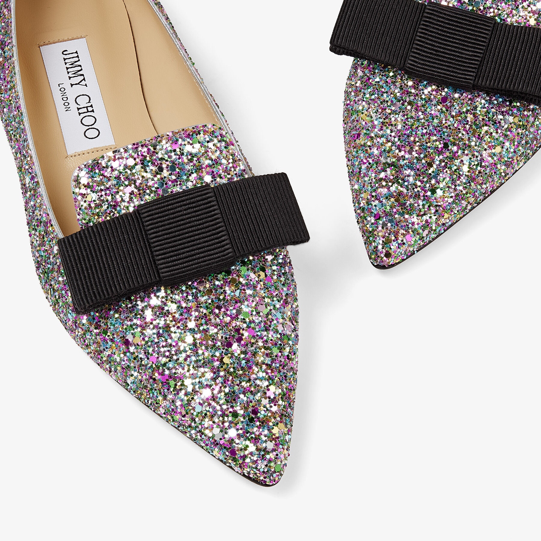 Gala
Confetti Coarse Glitter Fabric Flats - 4