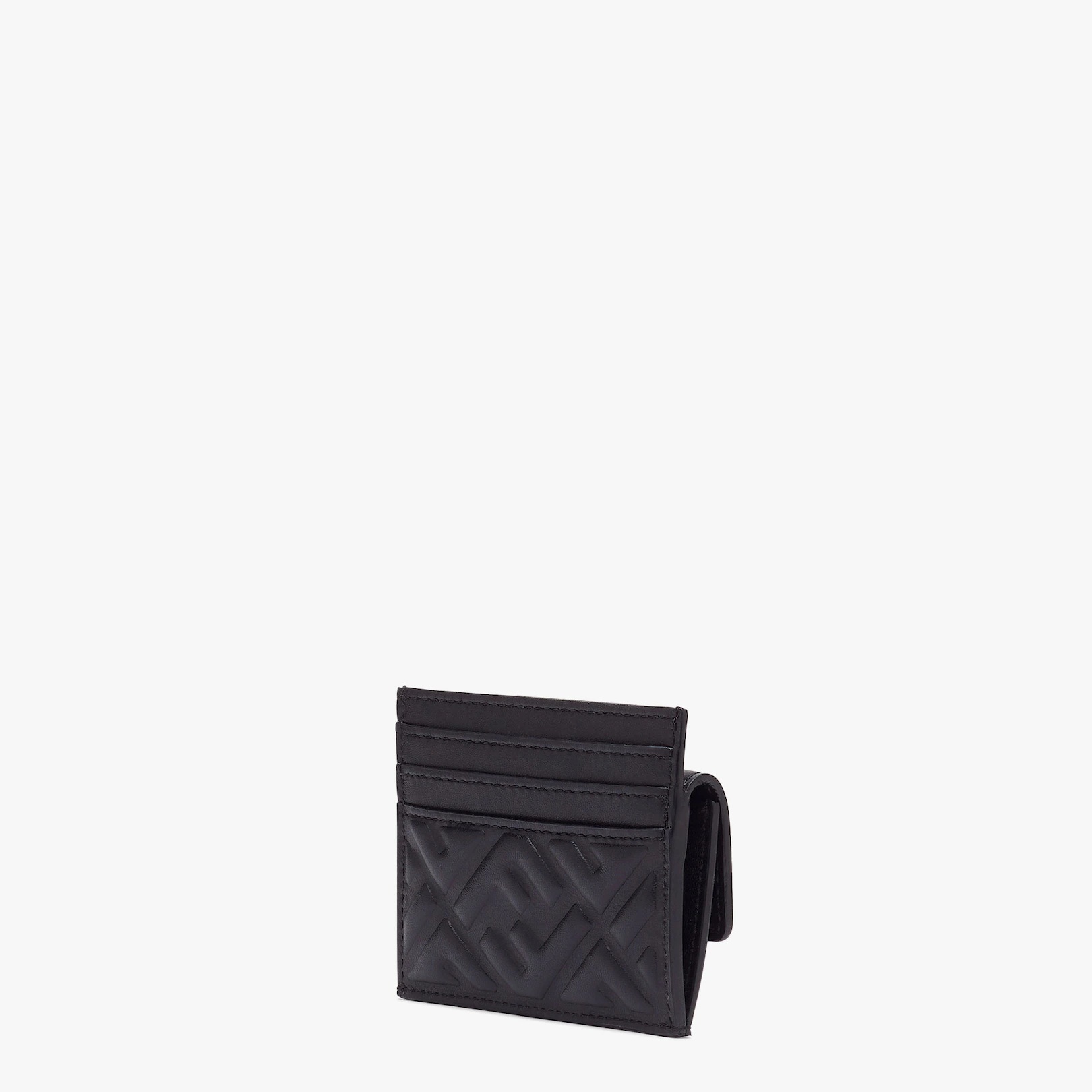 Black nappa leather card holder - 2