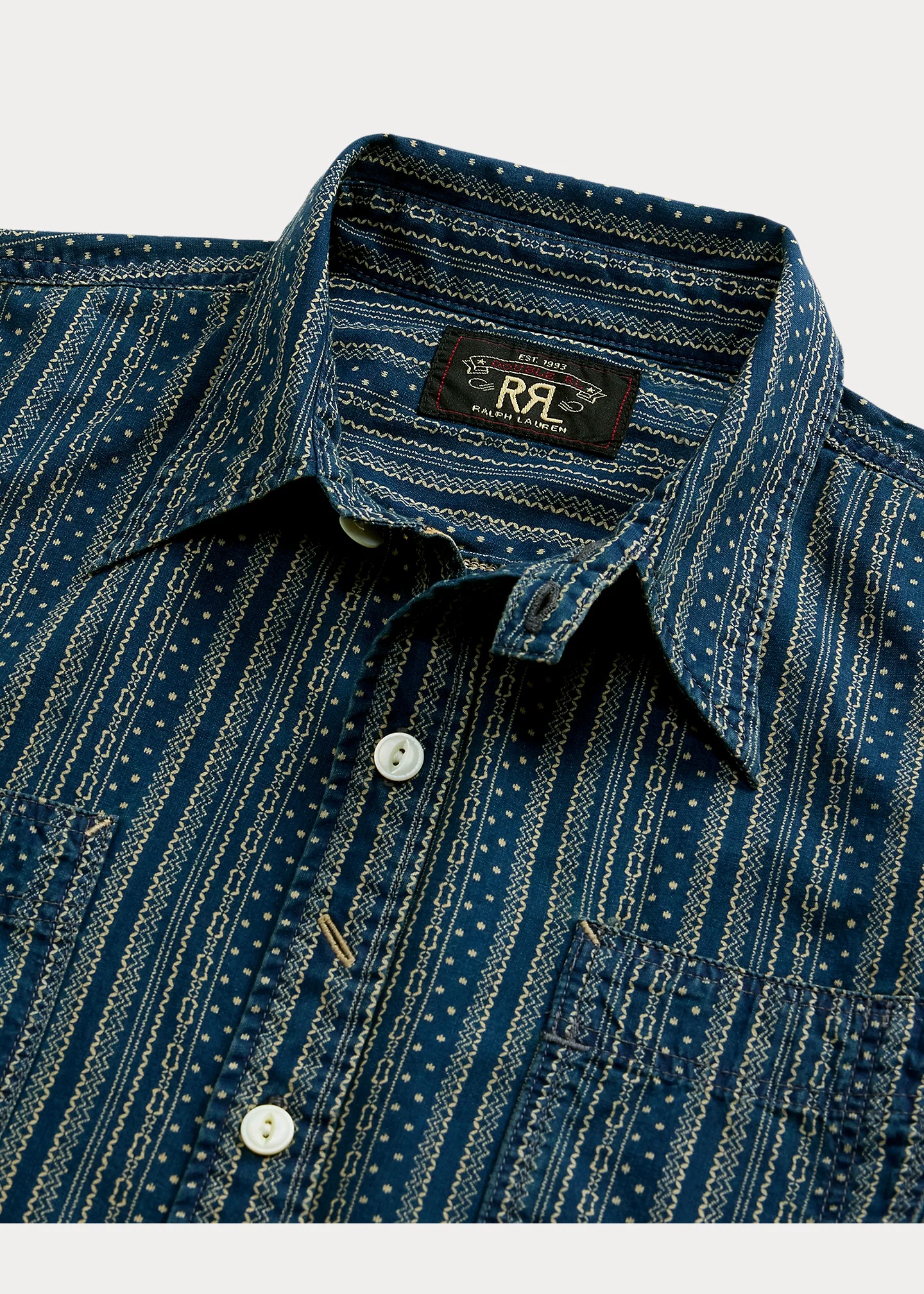 Indigo Print Workshirt - 3