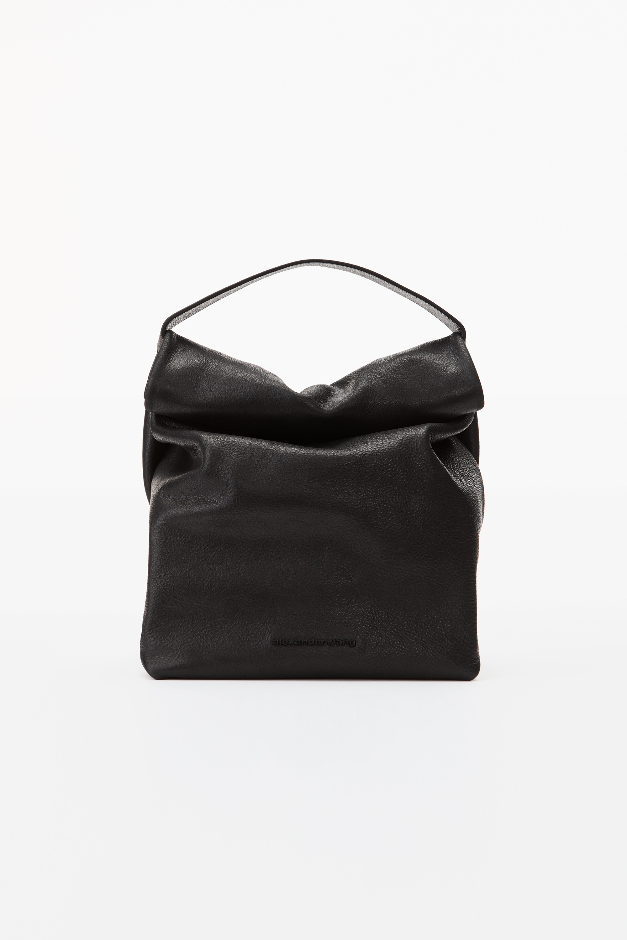 SMALL LUNCH BAG IN WAXED LEATHER - 1