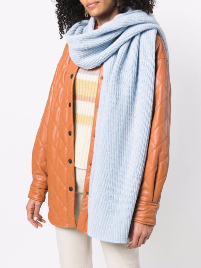 GANNI fine-knit scarf outlook