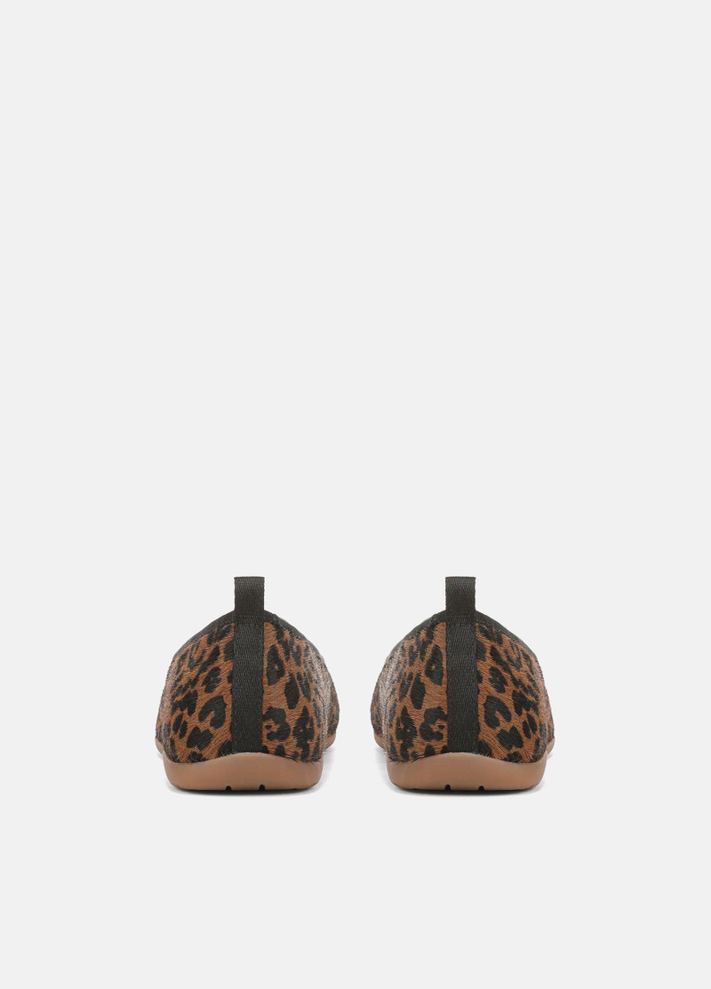 Vince Coralie Leopard-Print Calf Hair Ballet Sneaker outlook