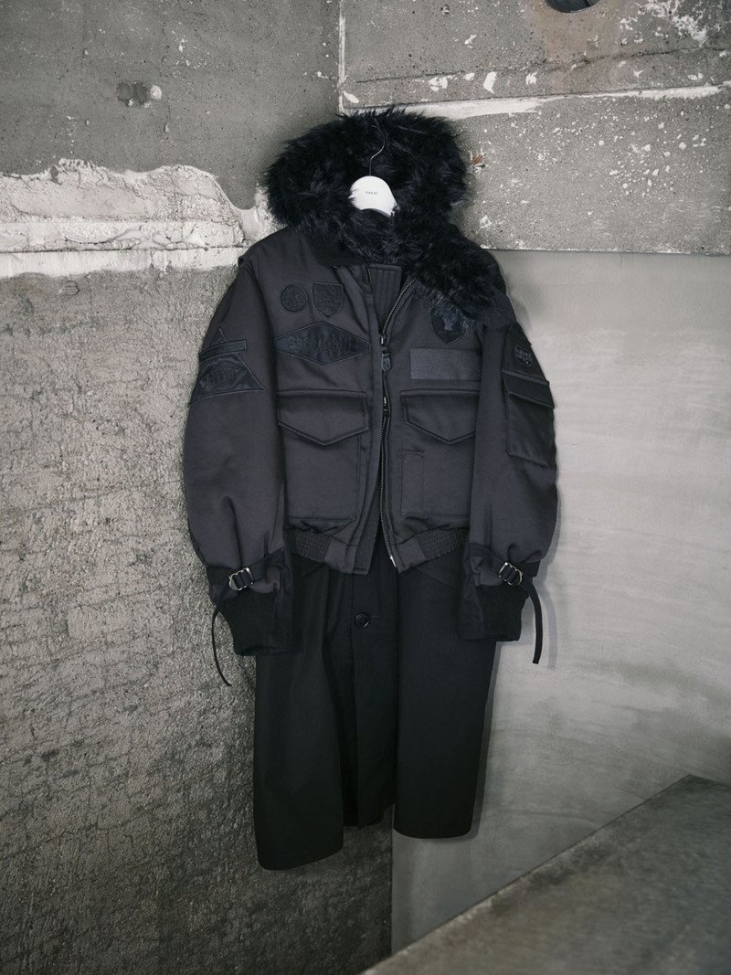 sacai sacai x SPIEWAK Gonz Multi Patch Coat outlook
