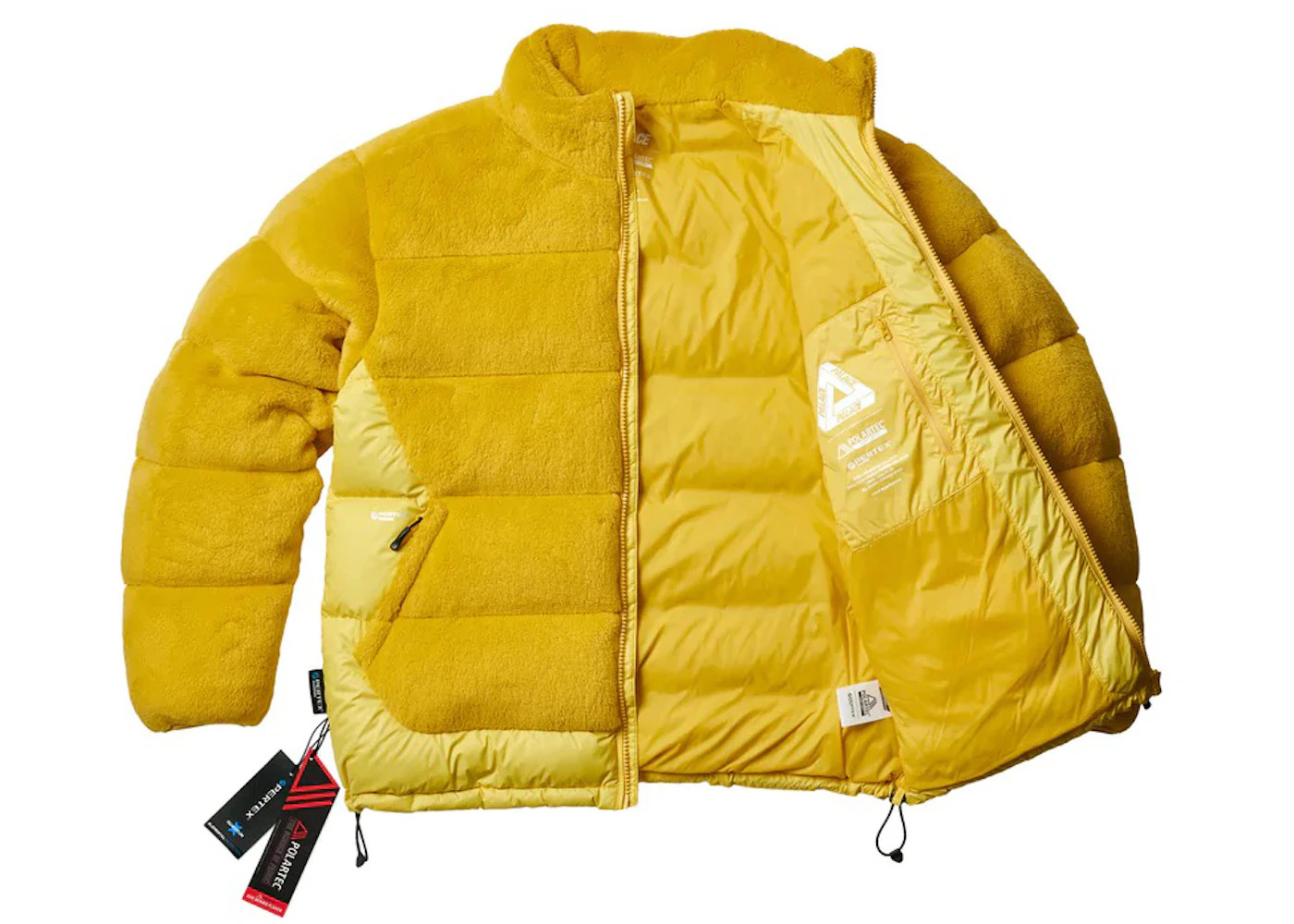 Palace Polartec High Loft Puffa Yellow - 2