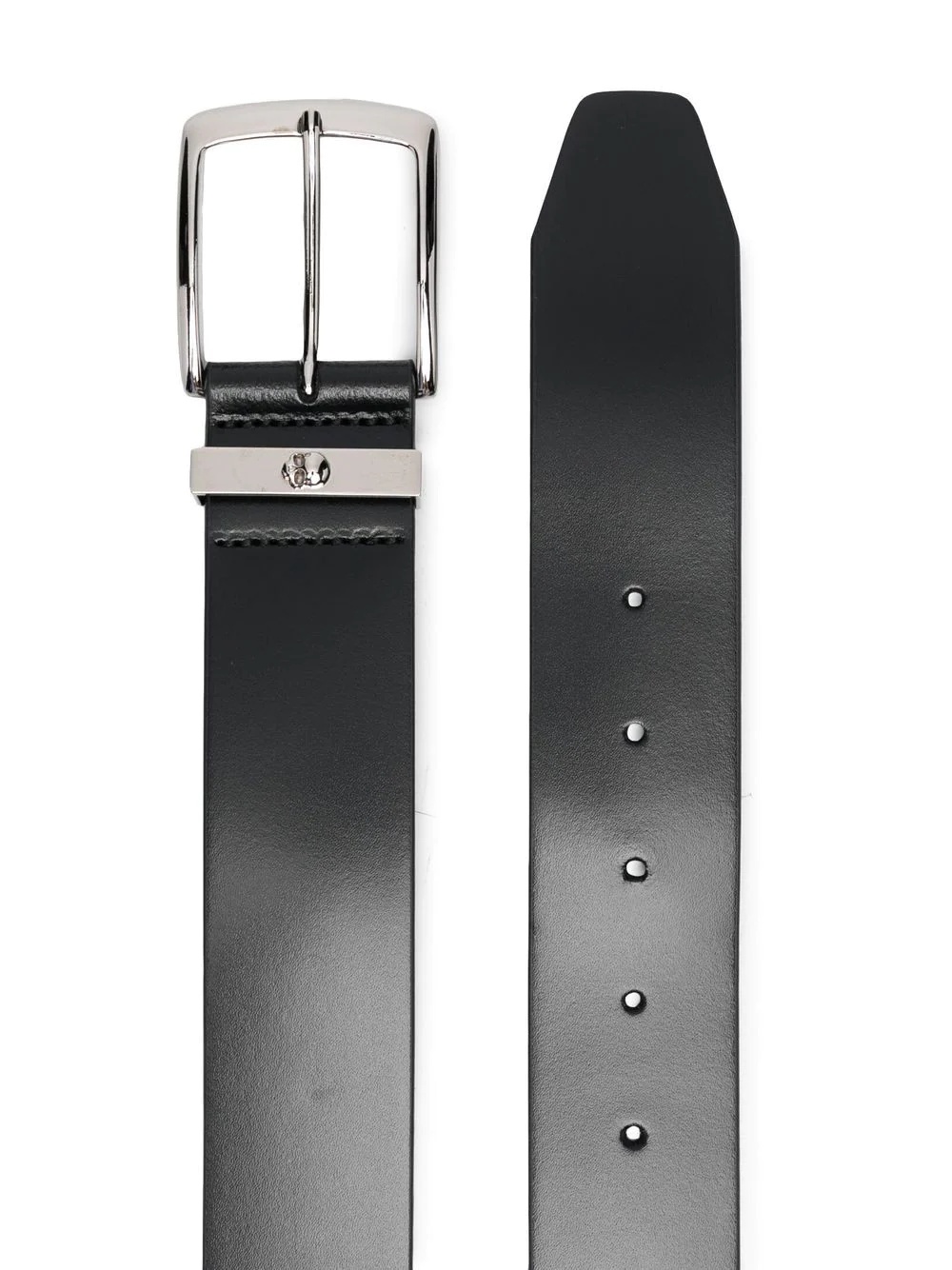 buckle-fastening leather belt - 2