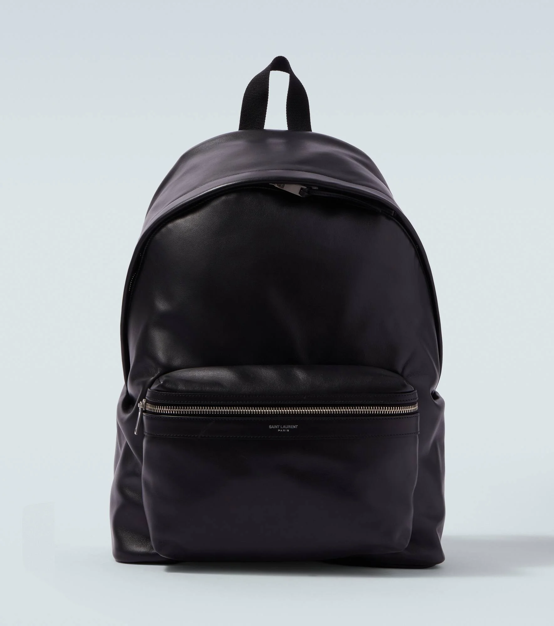 Leather-trimmed backpack - 1