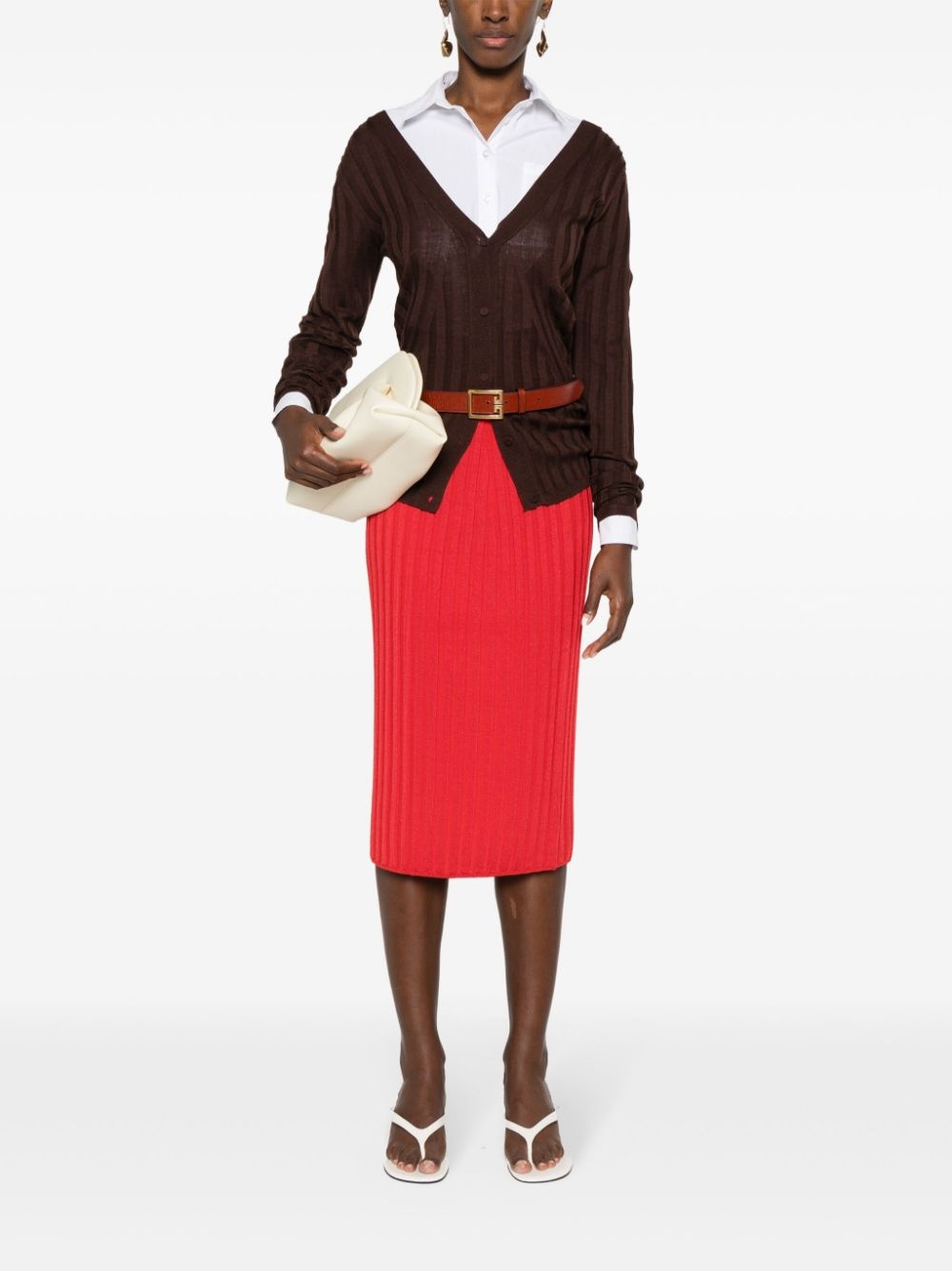 chunky-ribbed skirt - 2