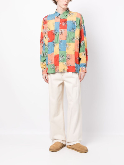 BODE patchwork-style long-sleeve shirt outlook