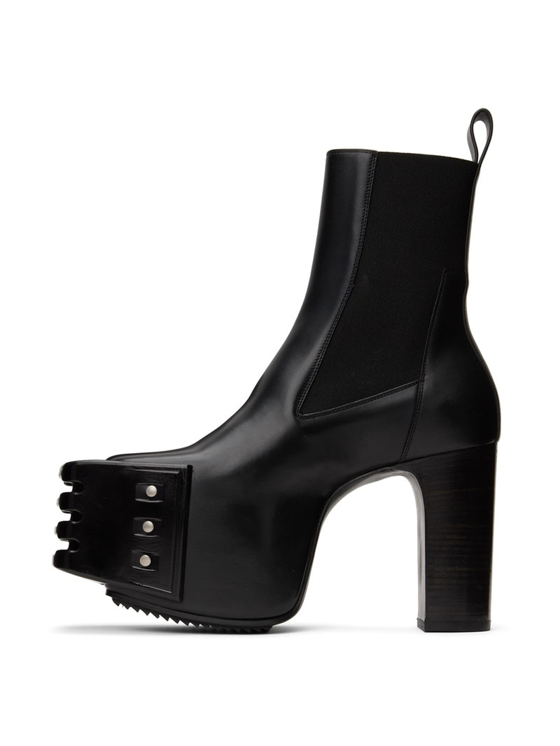 Black Grilled Chelsea Boots 3