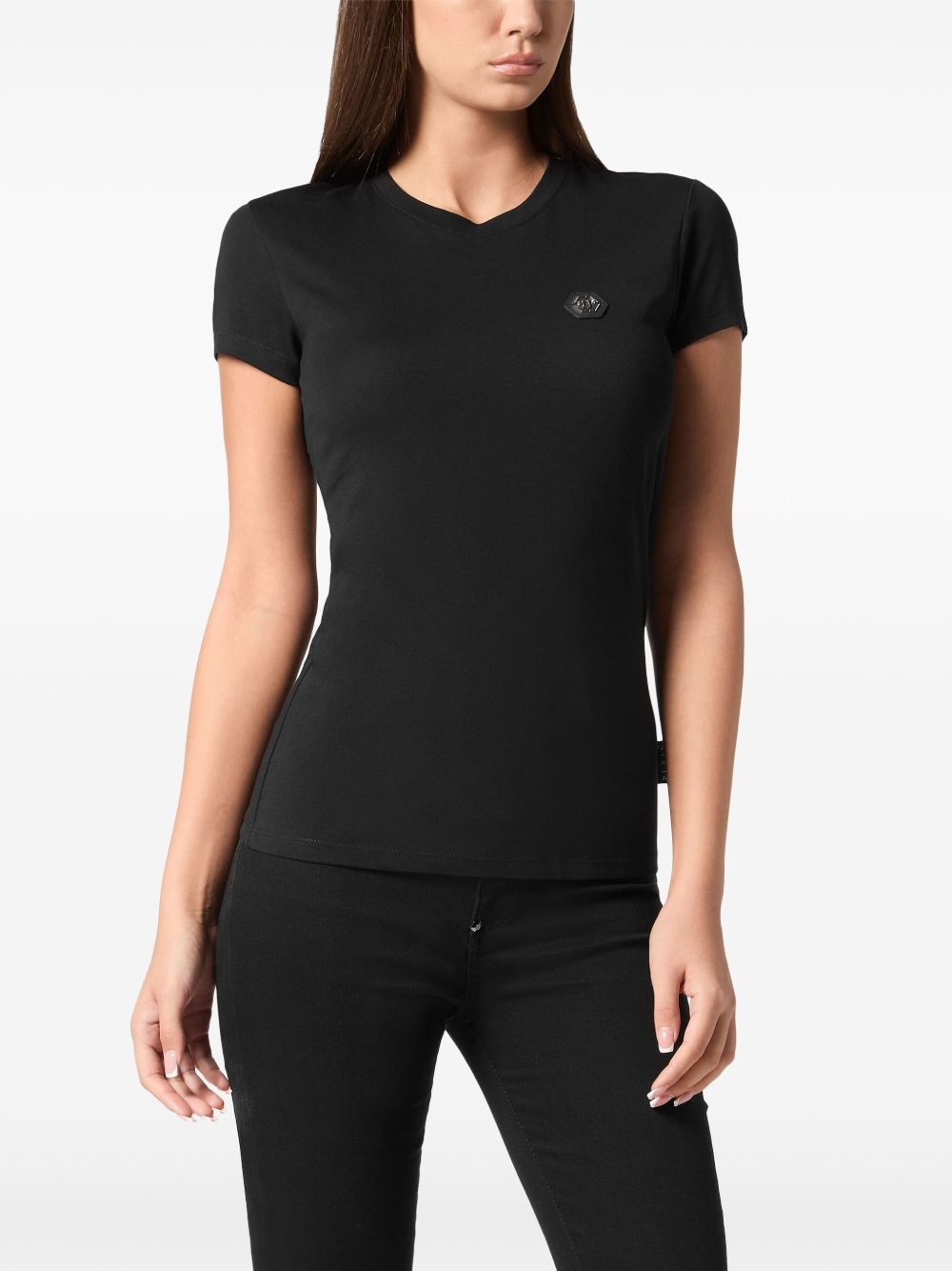 crystal-embellished T-shirt - 2