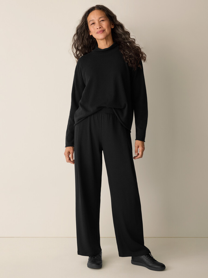 EILEEN FISHER Cozy Brushed Terry Hug Straight Pant outlook