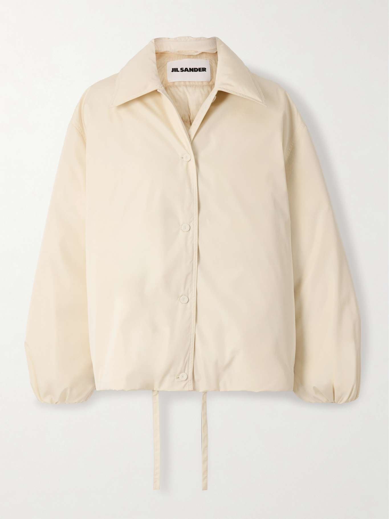 Jil Sander Padded shell down jacket Cream | netaporter