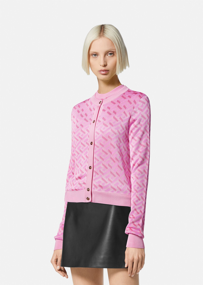 La Greca Jacquard Cardigan 3