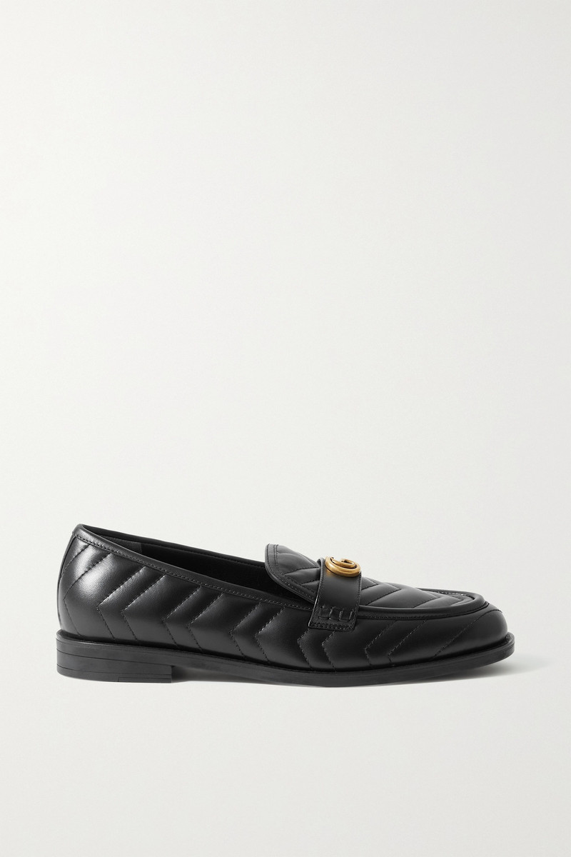 Marmont logo-embellished quilted leather loafers - 1