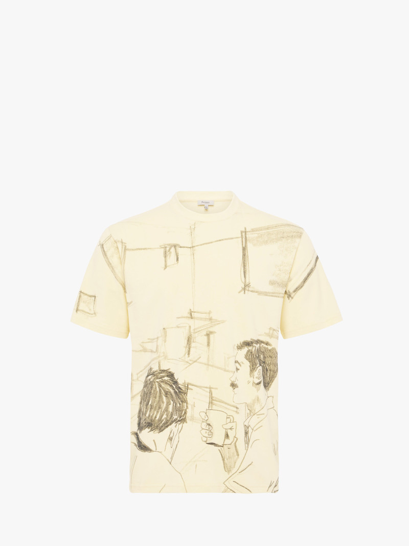CAFE SCENE ALL-OVER PRINT T-SHIRT 1
