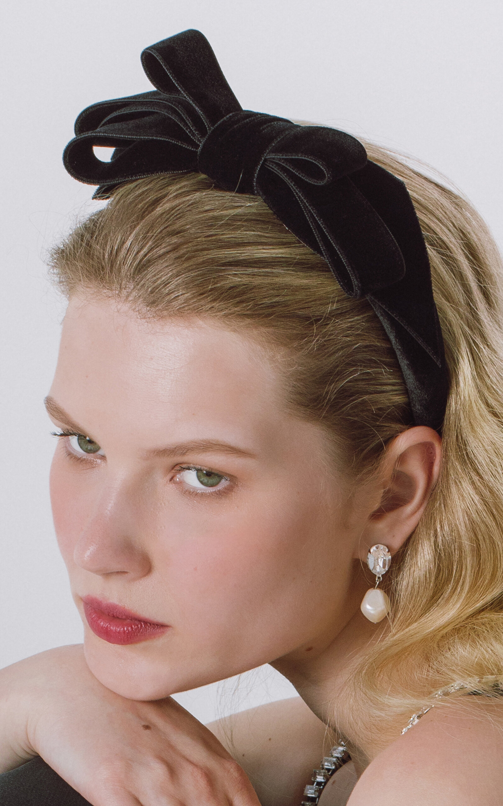 Rochel Velvet Headband black - 2