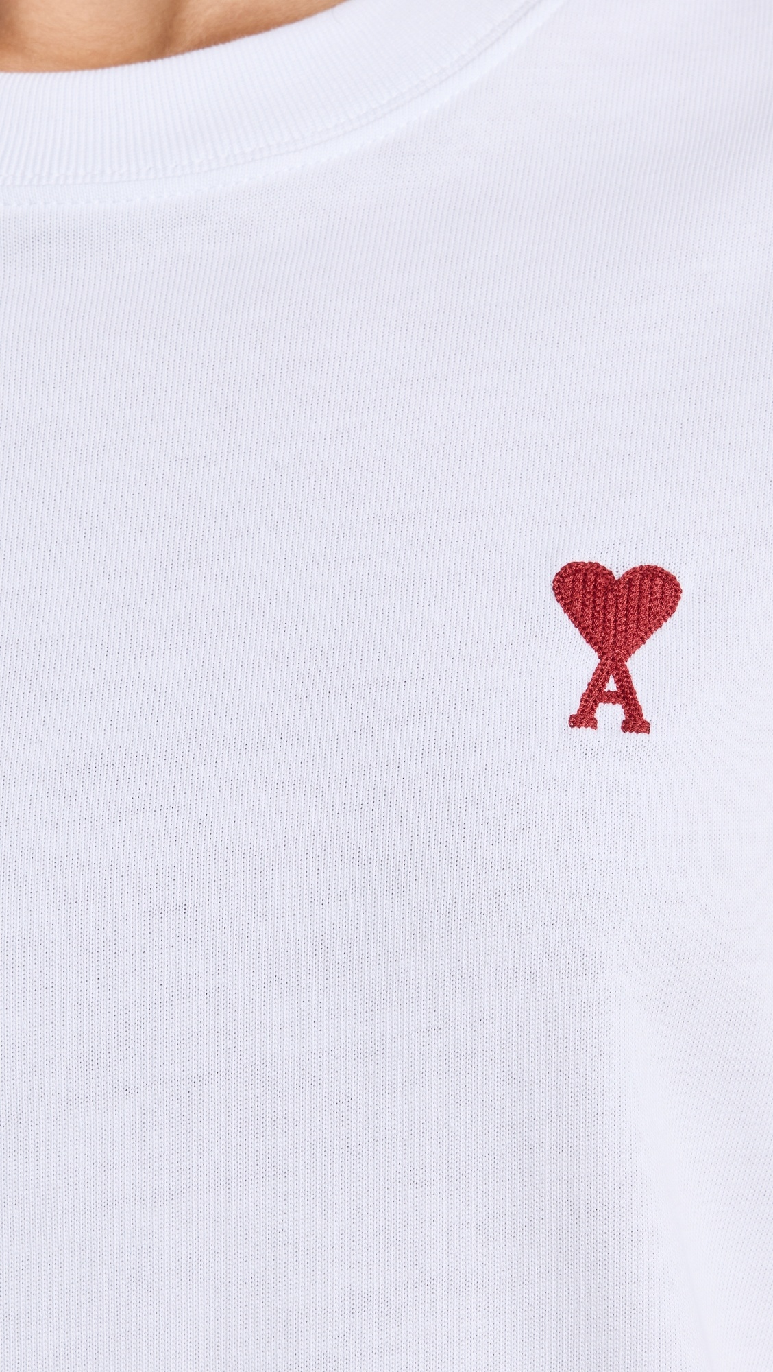 AMI Paris White Ami De Coeur T-Shirt | shopbop | REVERSIBLE