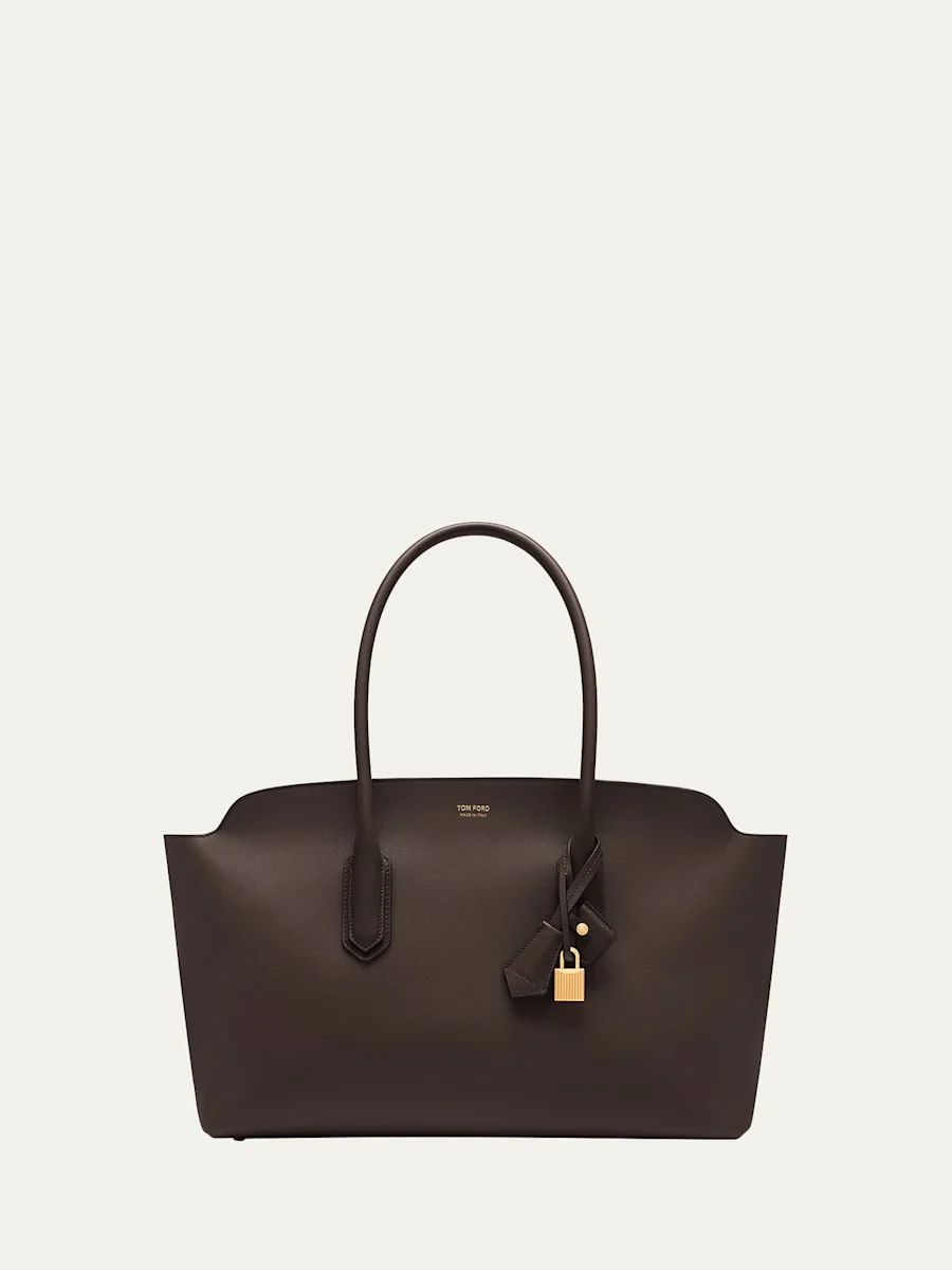 Alexander Large Shoulder Bag in Natural Grain Leather - 1