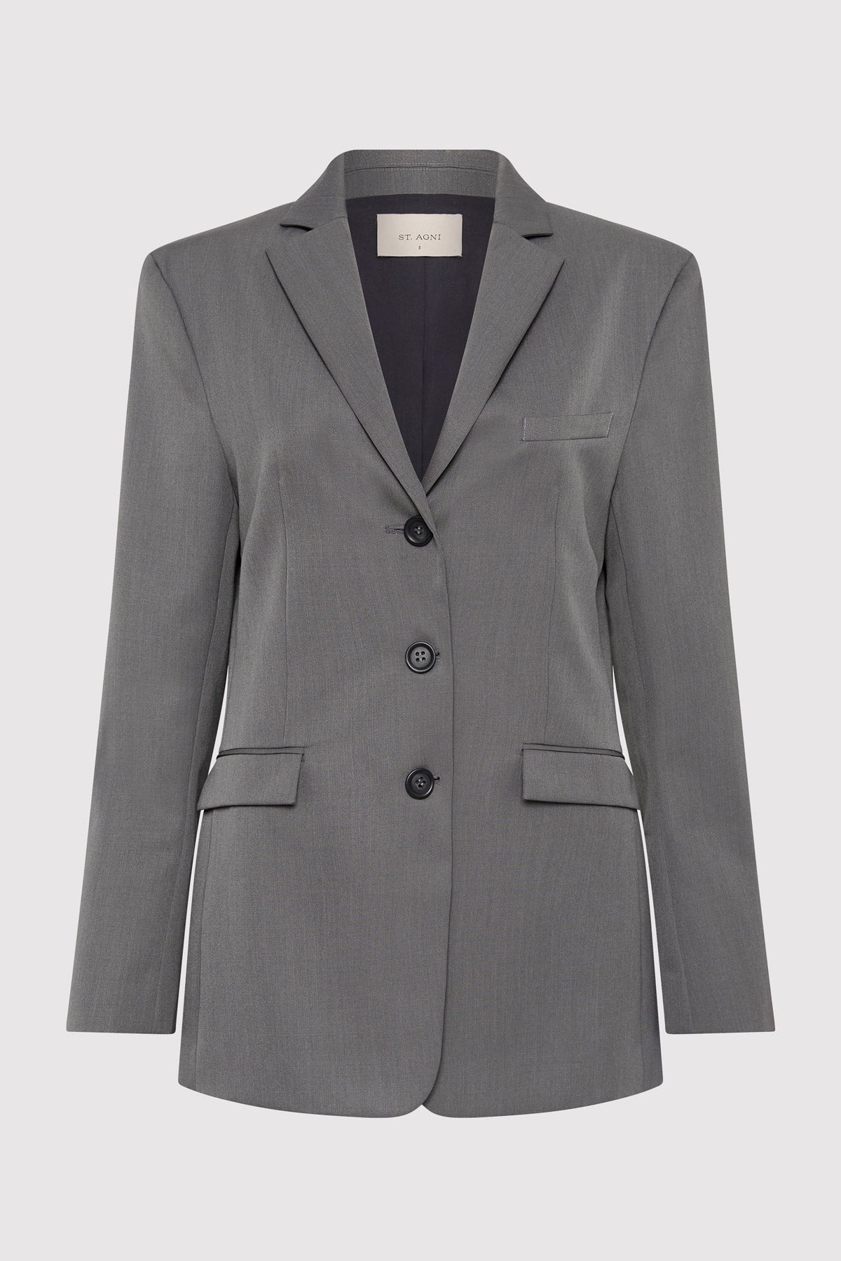 Homme Belted Blazer - Pewter Grey - 1
