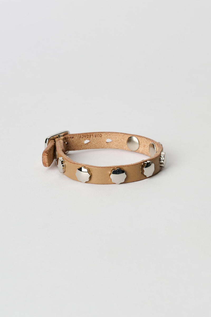 Flower Bracelet Oily Sand Leather 1
