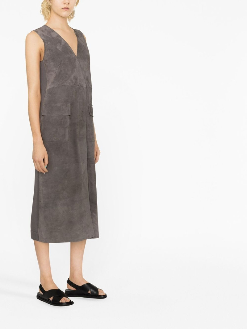 sleeveless leather dress 3