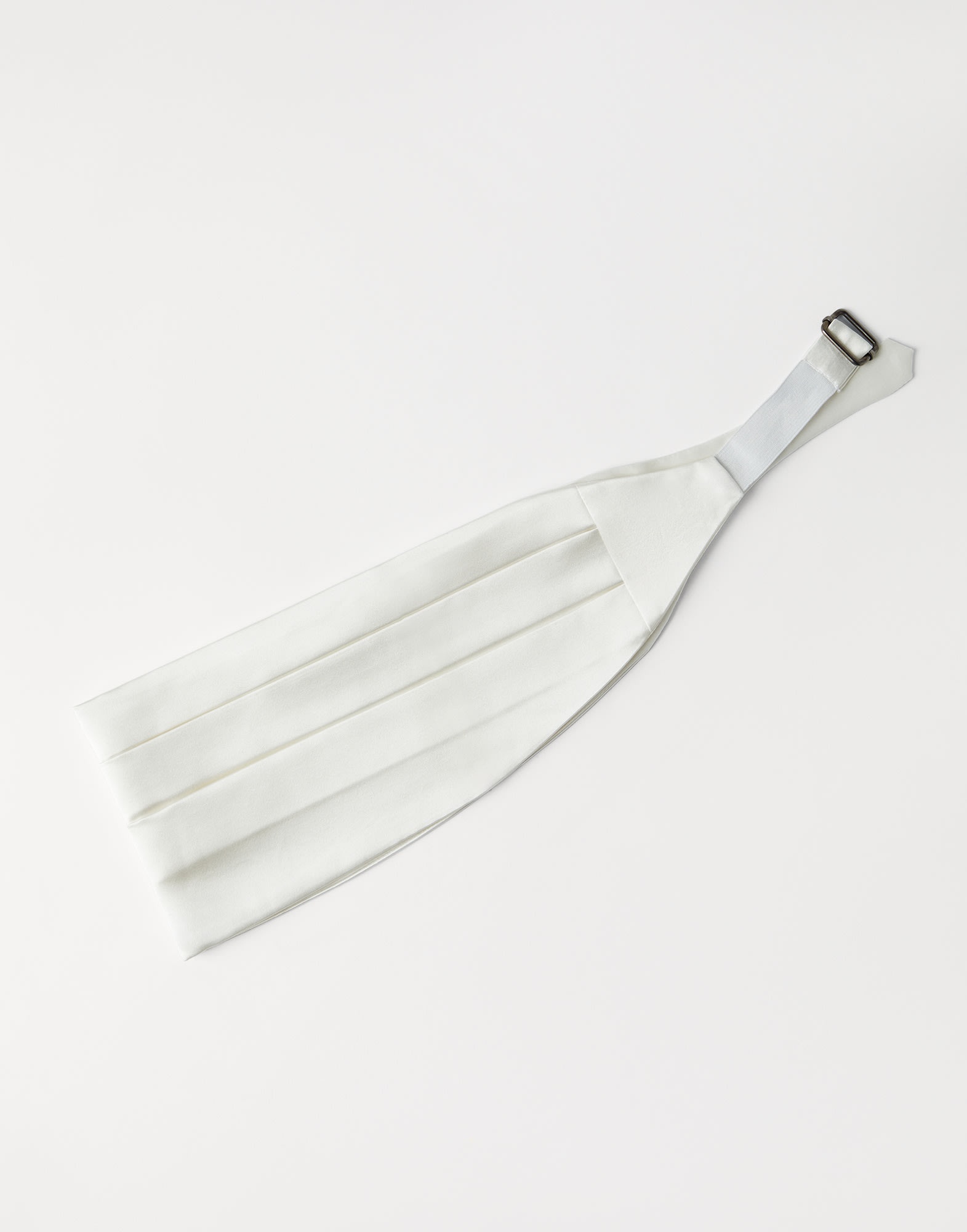 Cotton and silk satin cummerbund - 1