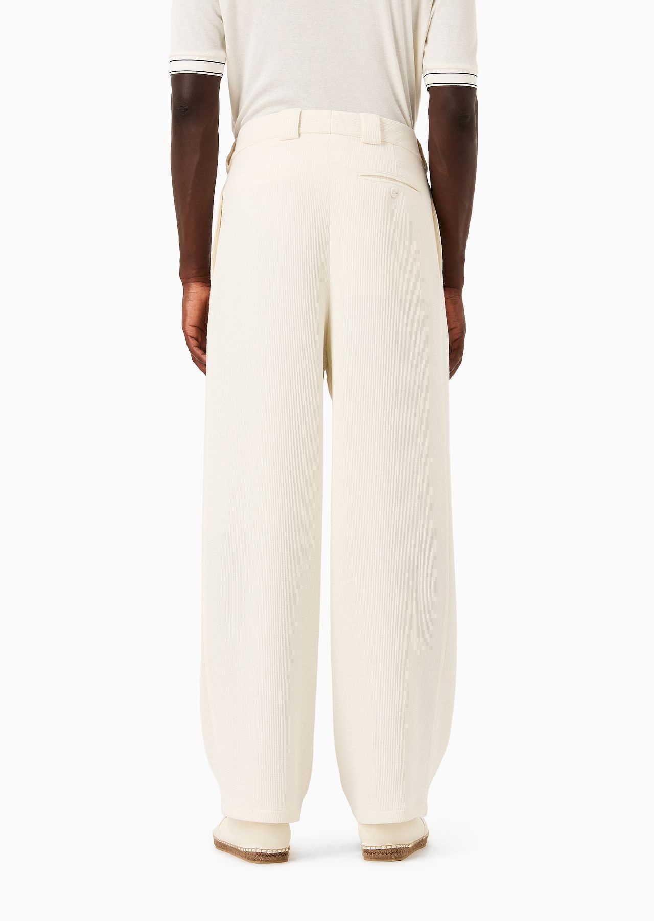 Single-pleat virgin wool trousers - 3