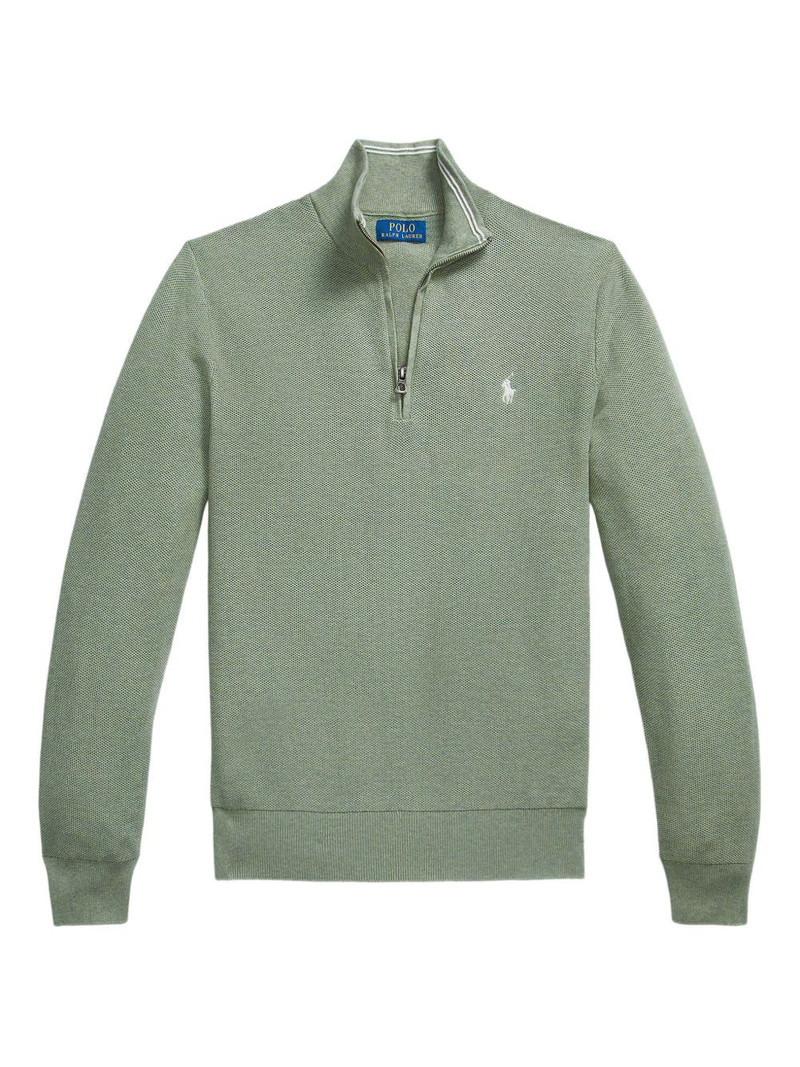 long-sleeve half-zip sweater 1