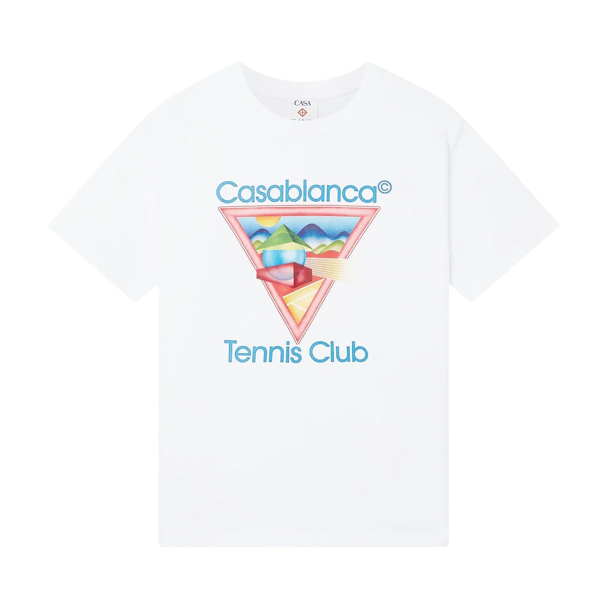 Casablanca Tennis Club Icon Printed T-Shirt 'White' - 1