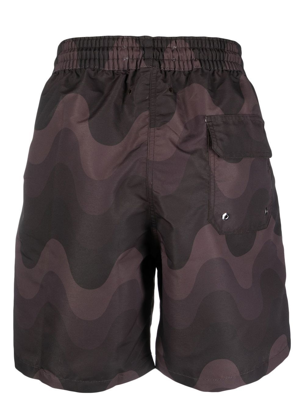wavy-print swim shorts - 2