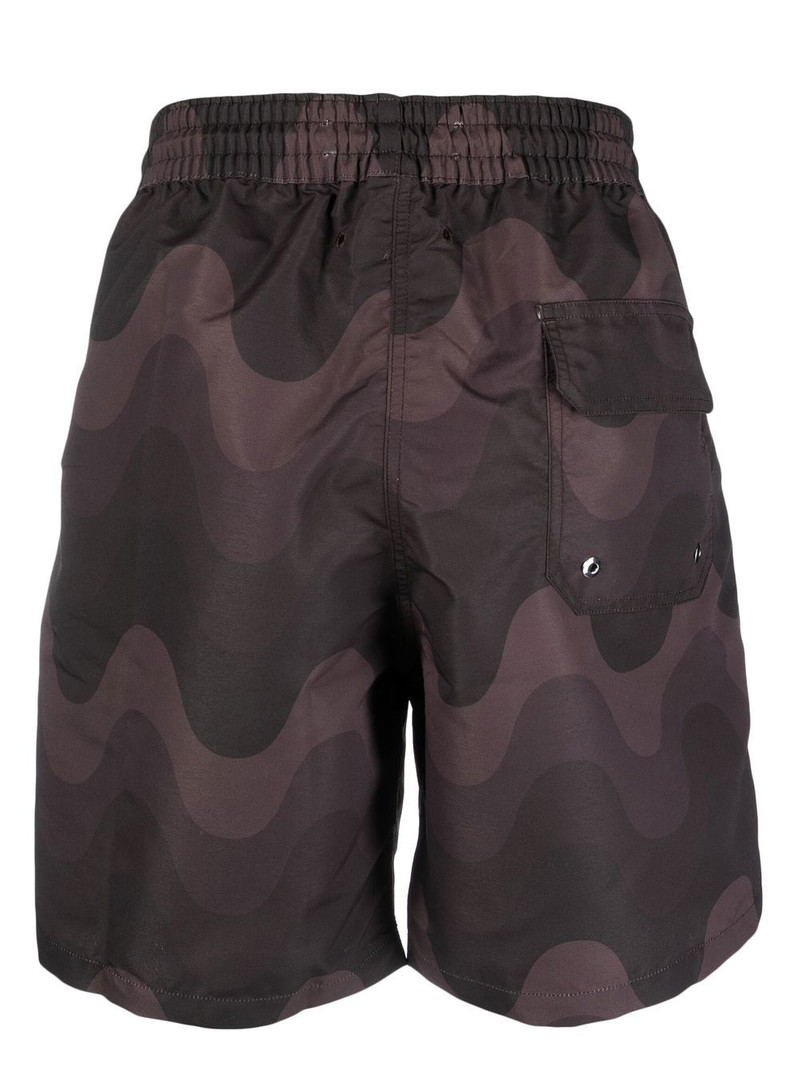 FRESCOBOL CARIOCA wavy-print swim shorts outlook