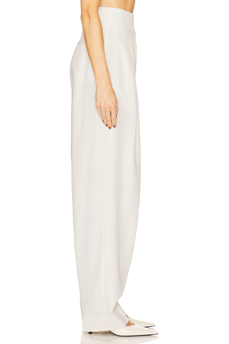 High Waist Pleated Suit Trouser in Wool 4