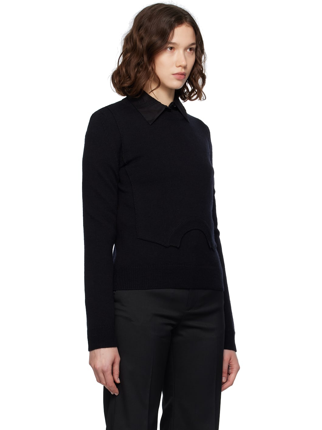 Black Wool Sweater - 2
