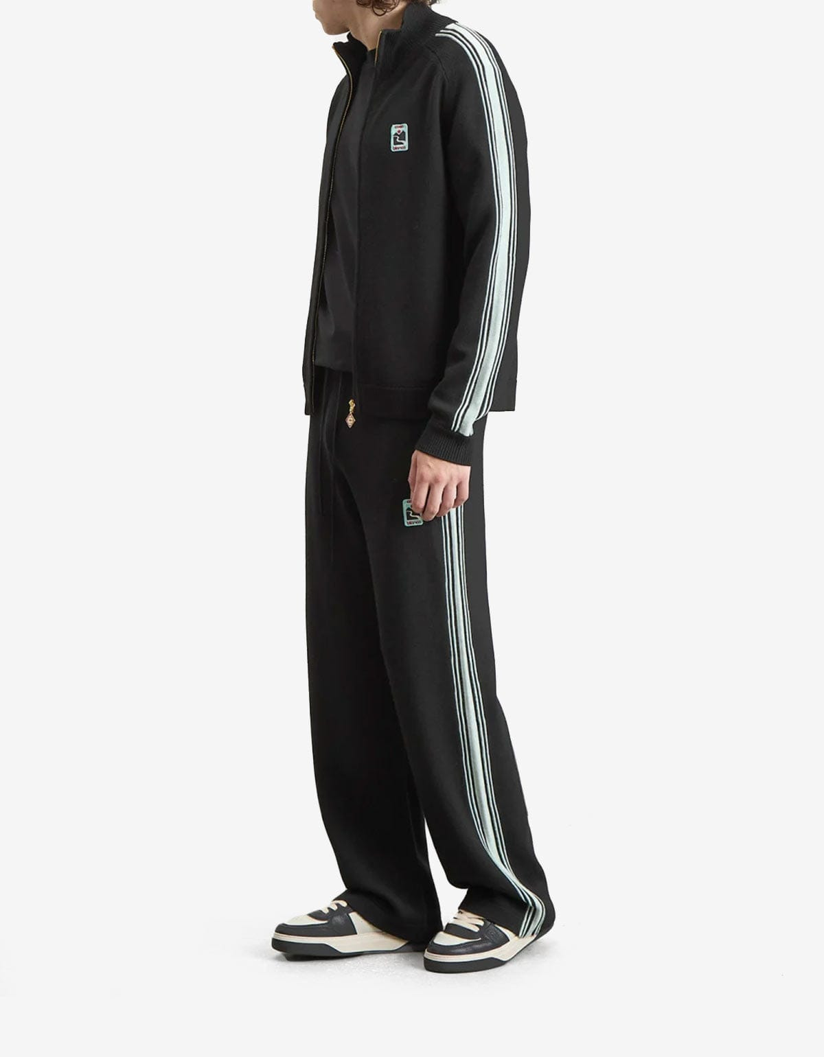 Casablanca Black Merino Wool Track Pants - 5