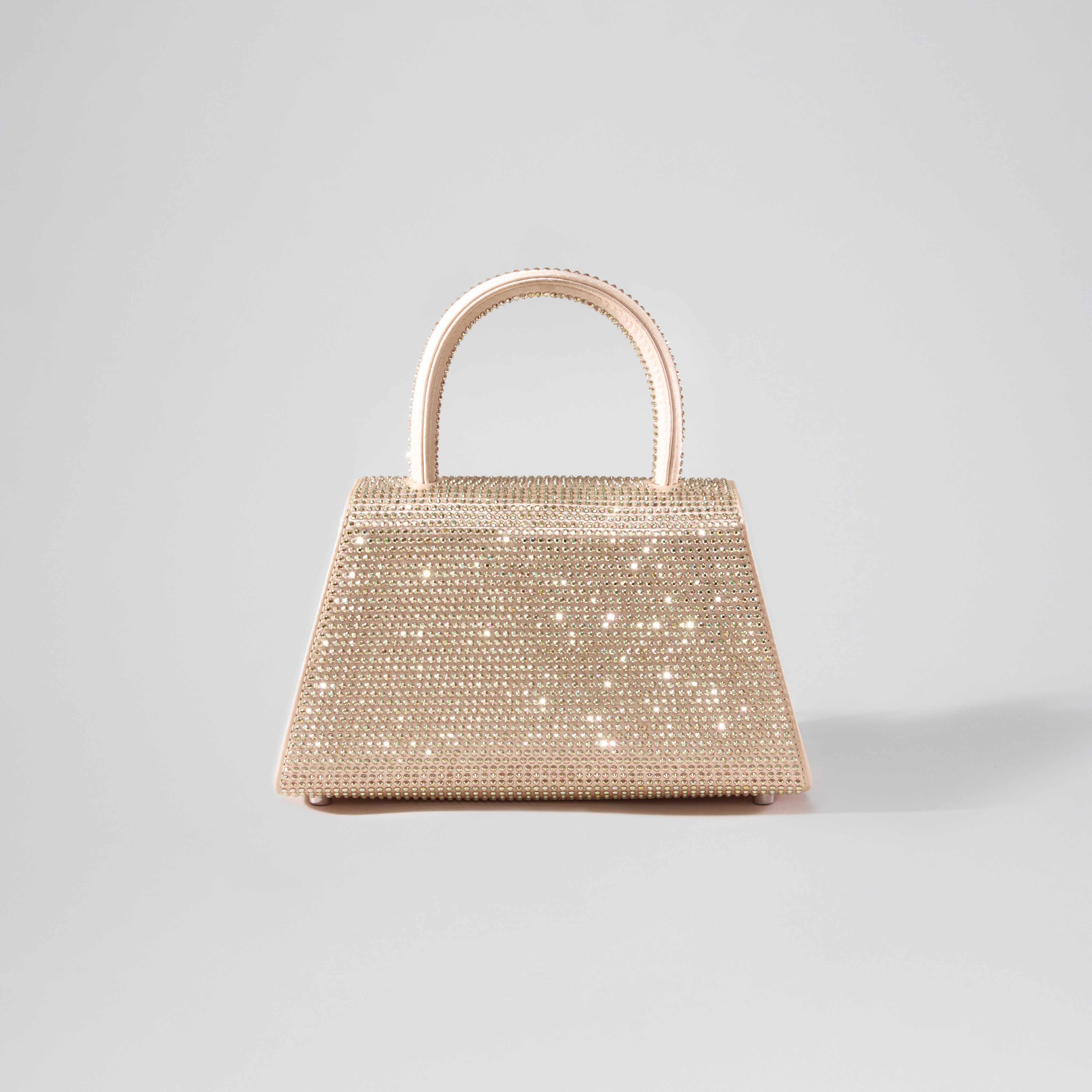 Gold Rhinestone Mini Bow Bag - 3