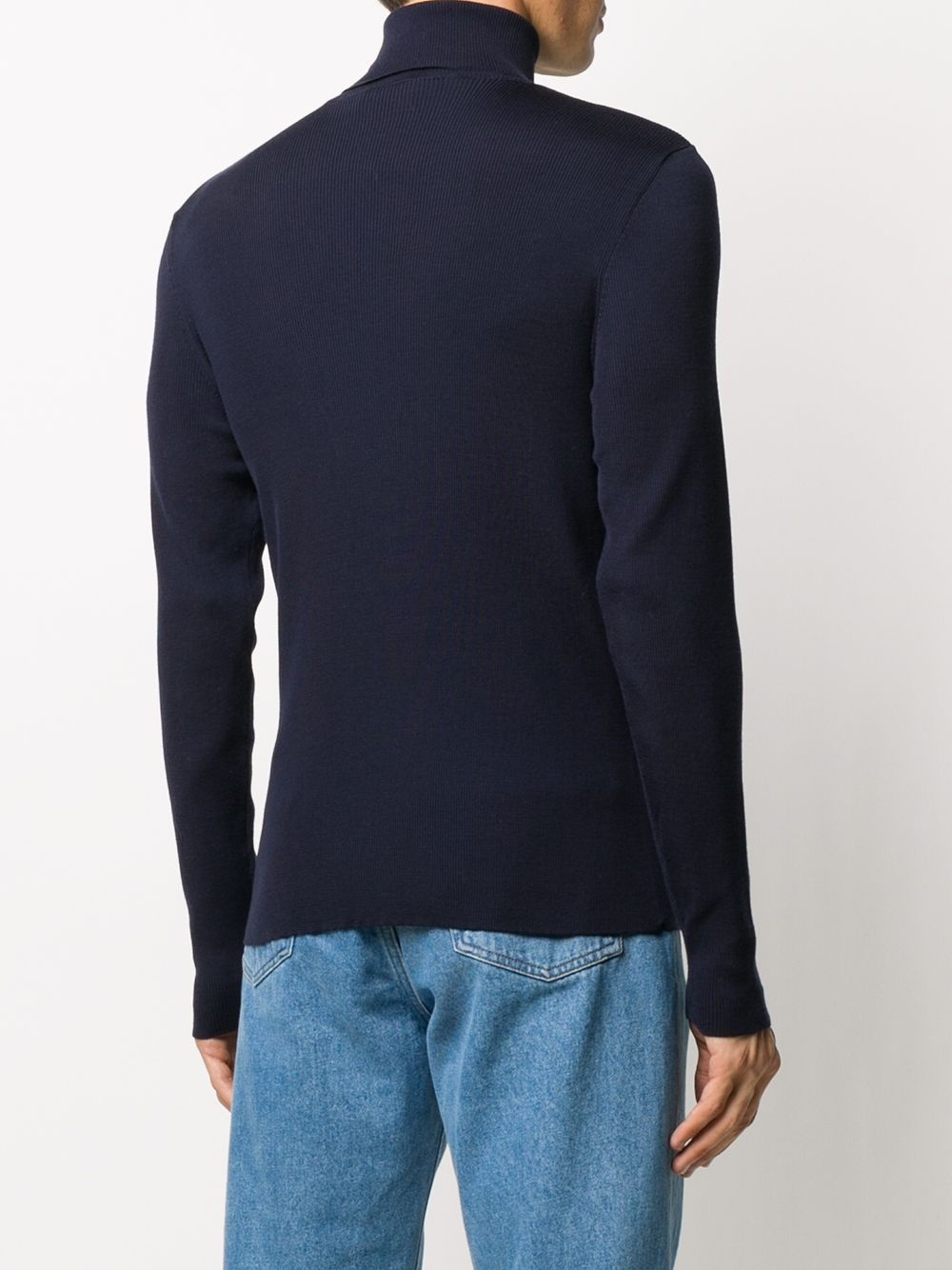 fitted roll neck jumper - 4