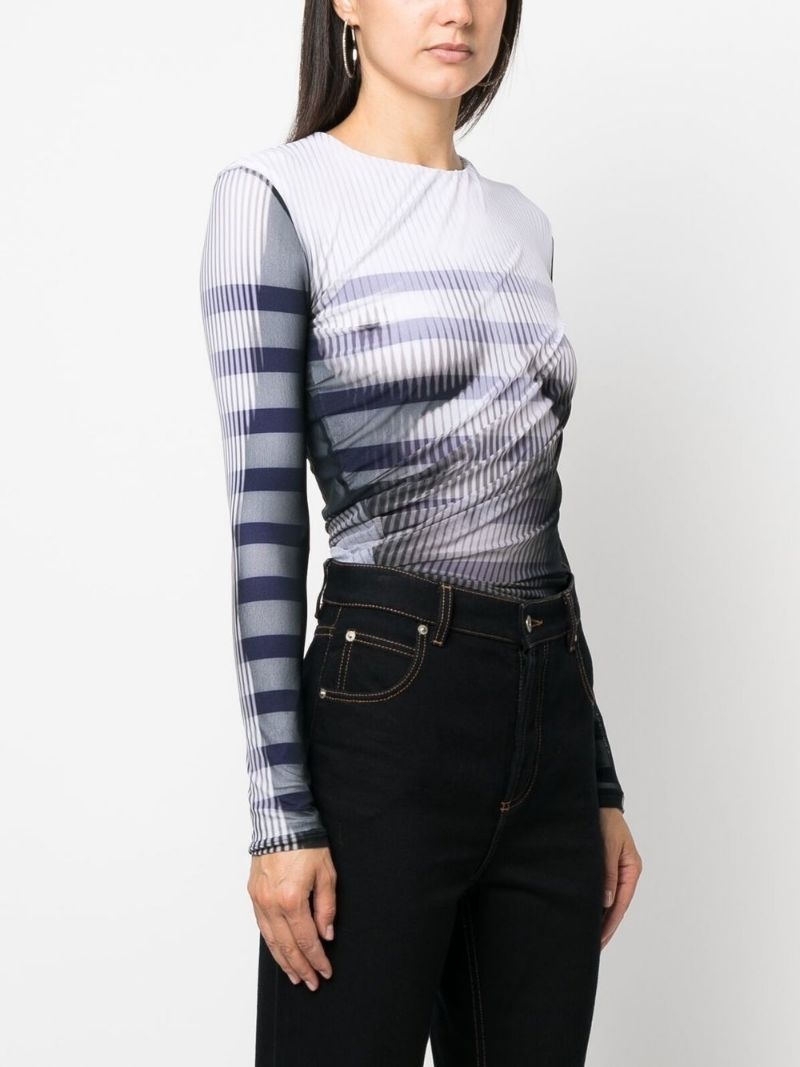 graphic-print long-sleeve body - 3