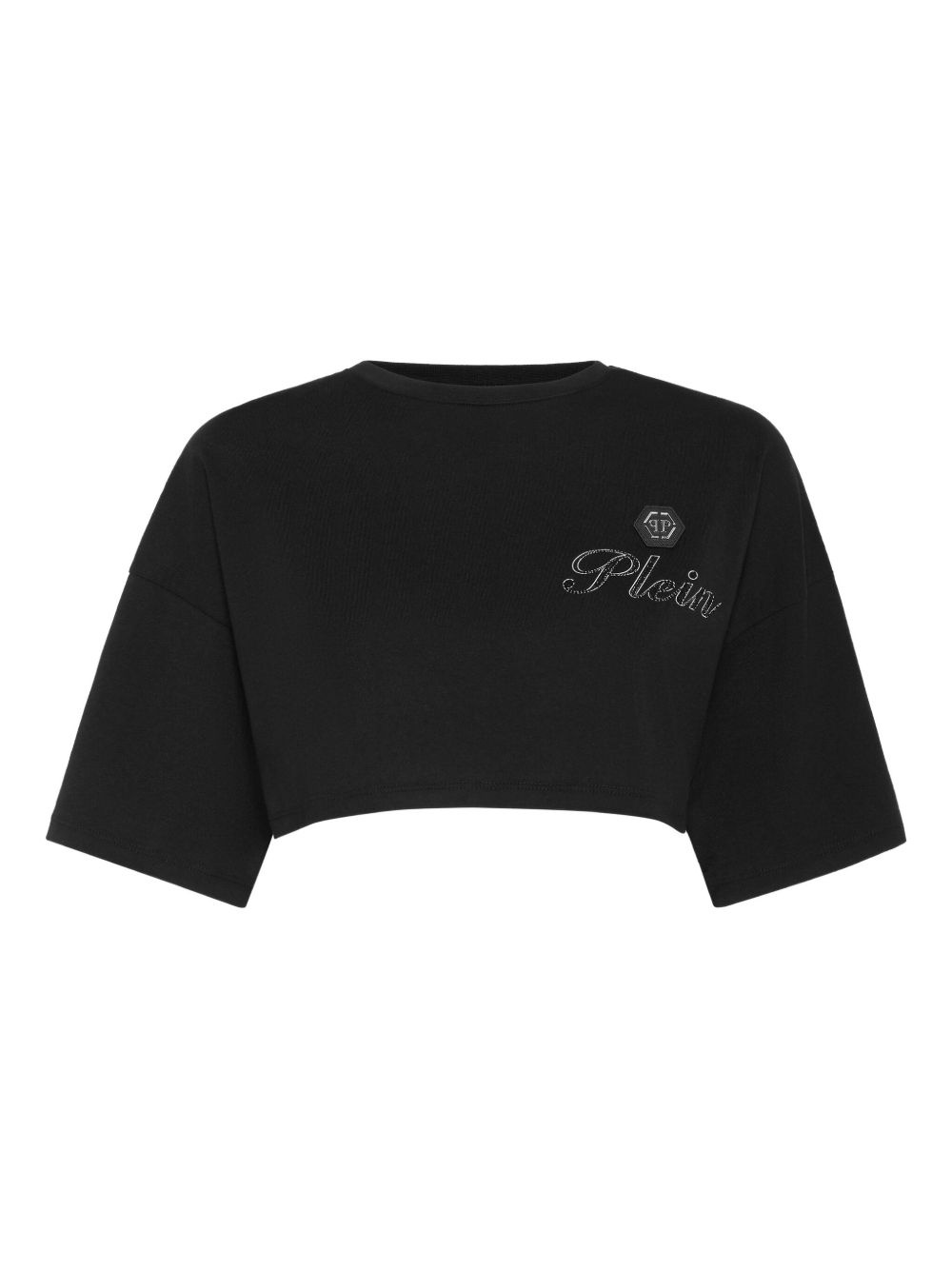 rhinestone-embellished T-shirt - 1