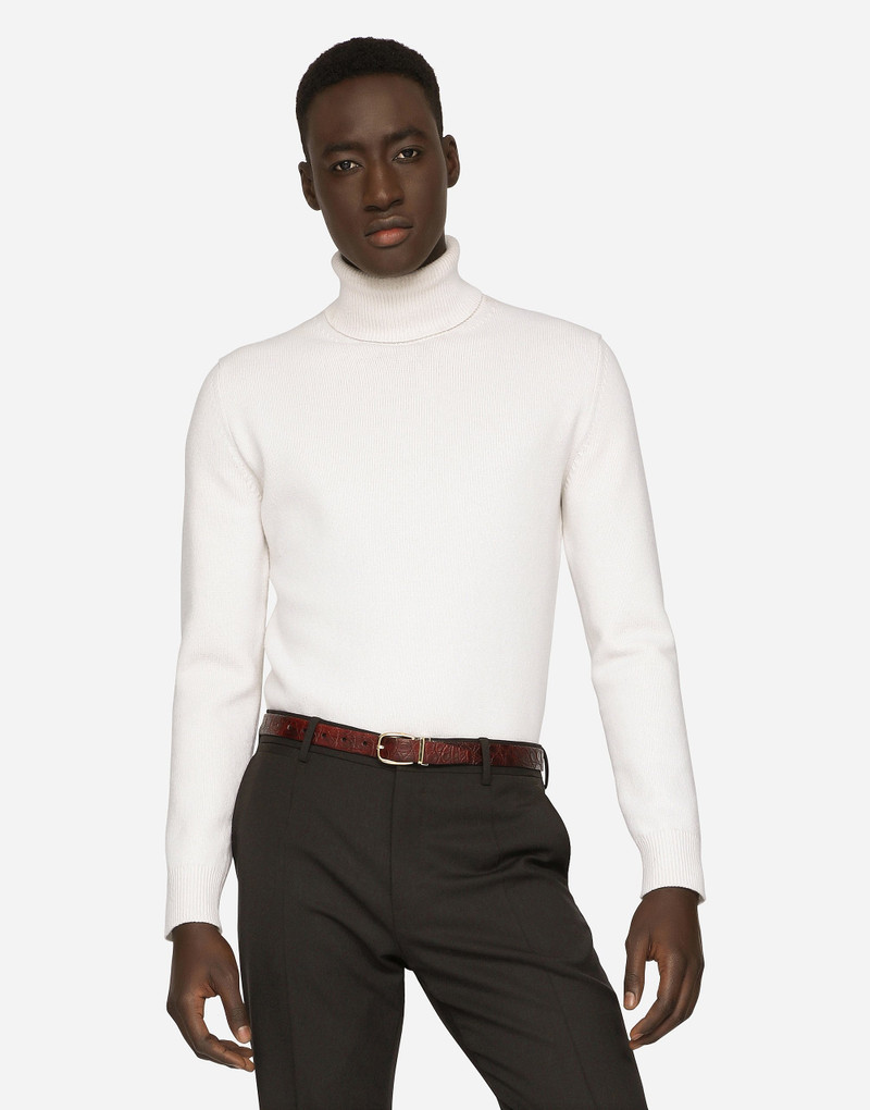Dolce & Gabbana Turtle-neck sweater in virgin wool outlook