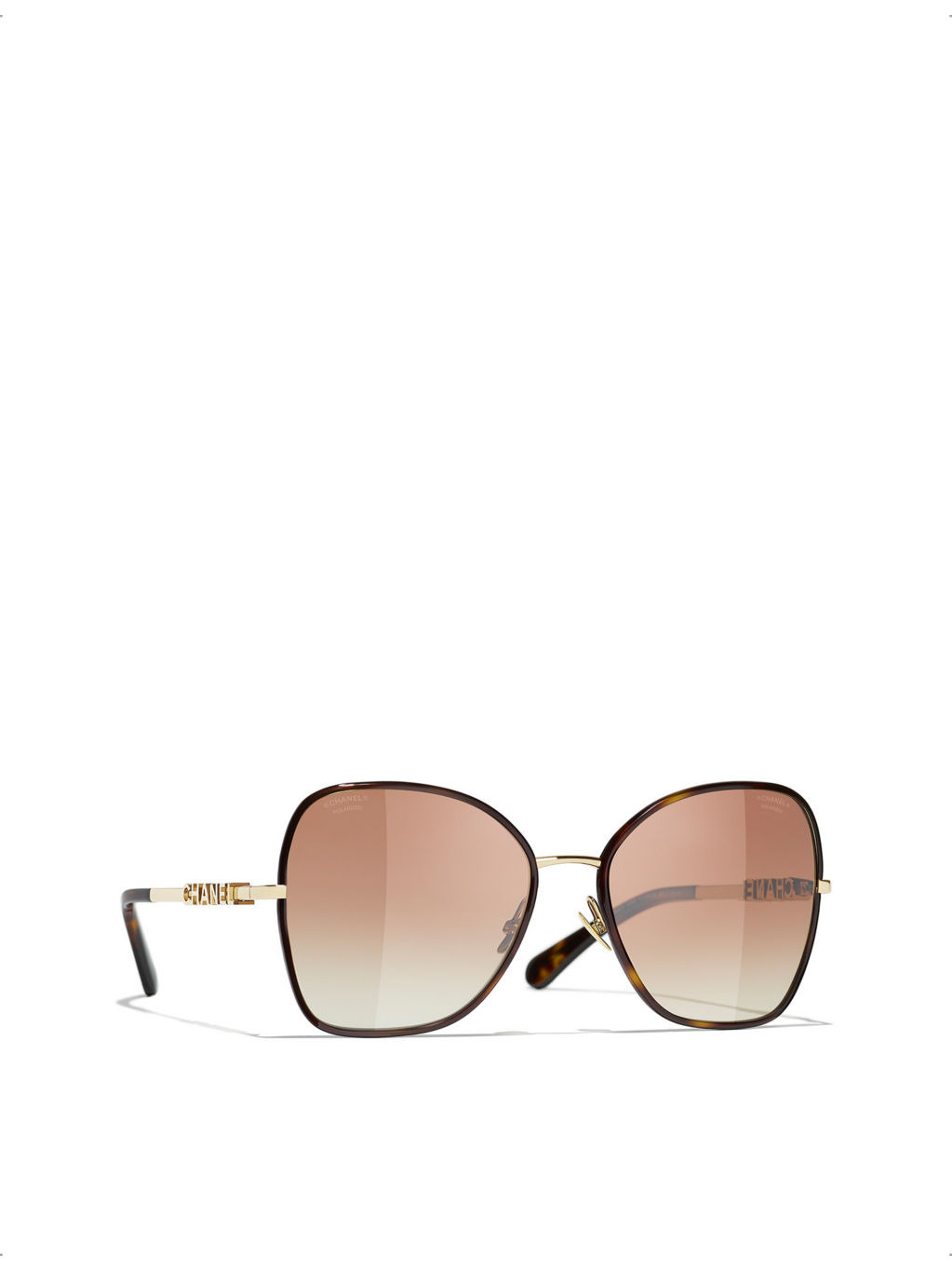 CH4283 butterfly-frame tortoiseshell metal sunglasses - 2