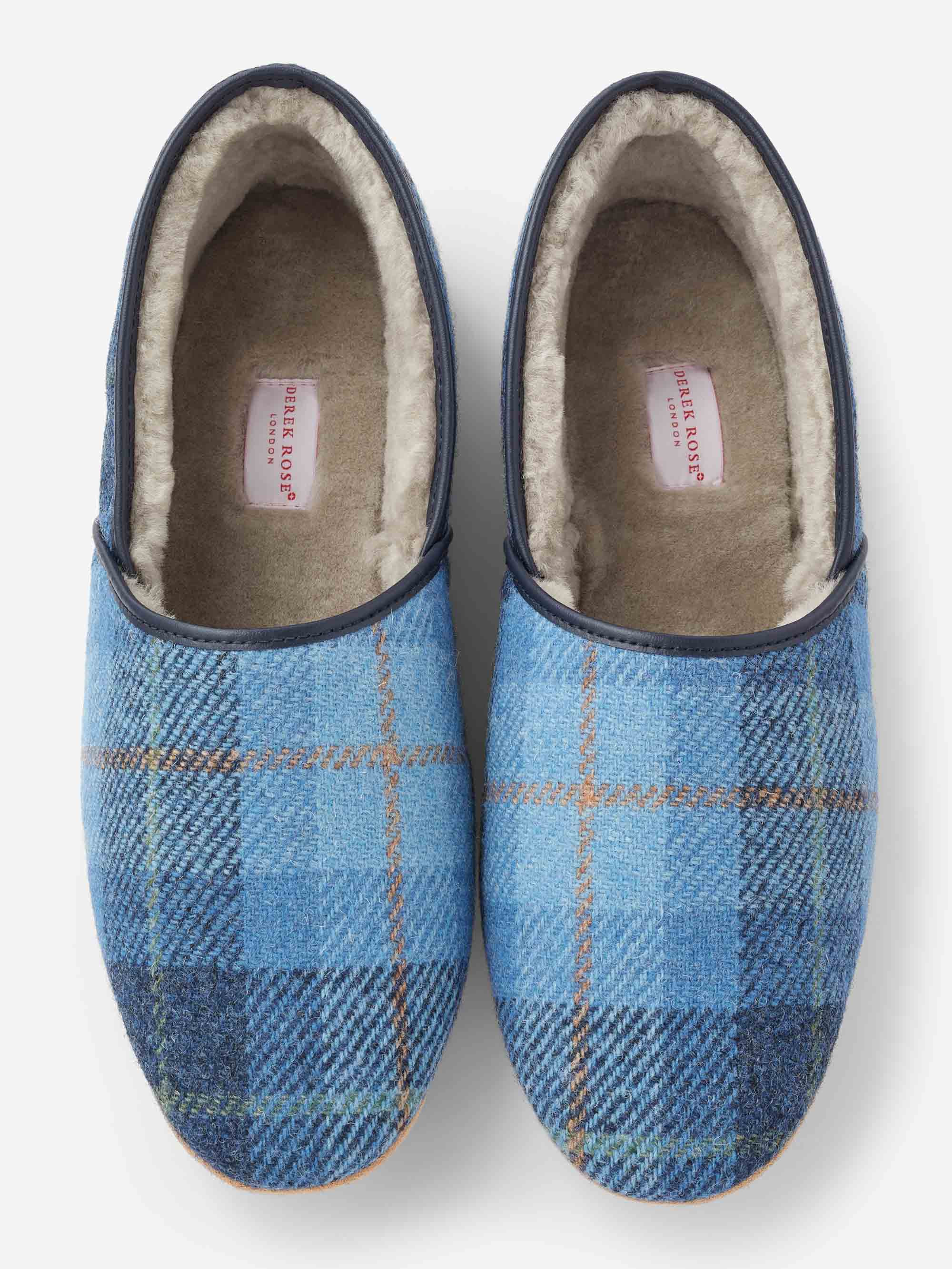 Men's Slippers Crawford Suede Sheepskin Blue - 4