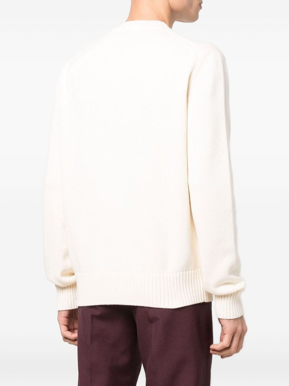 logo-print crew neck sweatshirt - 4