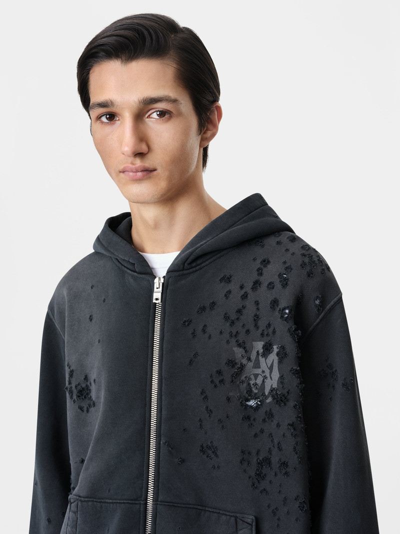 AMIRI MA LOGO SHOTGUN ZIP HOODIE outlook