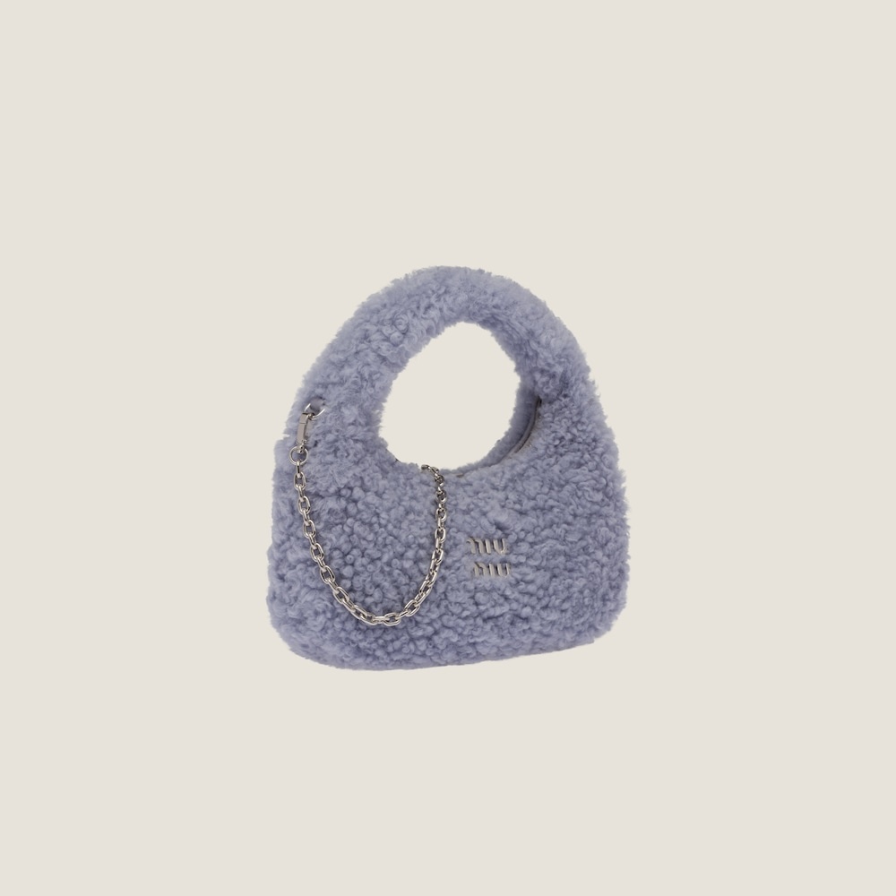 Wander shearling mini hobo bag - 2